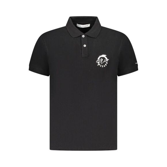Trussardi Polo Shirt Short Sleeves Men Black Polos